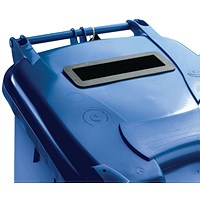 Confidential Waste Wheelie Bin, 240 Litre, Blue