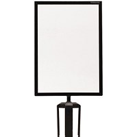 VFM Barrier System Sign Holder A4 Portrait Black