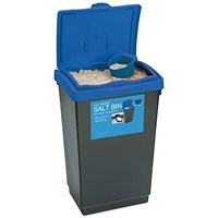 Economy Salt and Grit Bin, 47 Litre, Black/Blue Economy Salt and Grit Bin, 47 Litre, Black/Blue