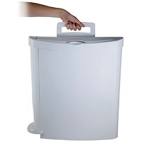 VFM Sanibin Side Opening Pedal Operated White