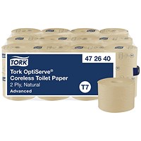Tork OptiServe Coreless Toilet Paper Roll Natural Pack of 24 472640