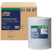 Tork W1/W2/W3 Multi Purpose Cloth Combi Roll, 152m, Blue