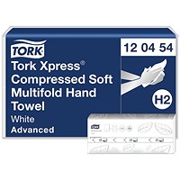 Tork Xpress Compressed Soft Multifold Hand Towels White (Pack of 2400) 120454