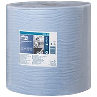 Tork W1 Wiping Paper Plus 2-Ply Blue 130050