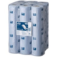 Tork C1 2-Ply Couch Roll, 54m, Blue, Pack of 9