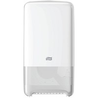 Tork T6 Twin Mid-Size Toilet Roll Dispenser, White