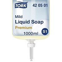 Tork Premium Mild Soap, 1 Litre, Pack of 6