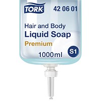 Tork Premium Liquid Soap Hair and Body (Pack of 6) 420601
