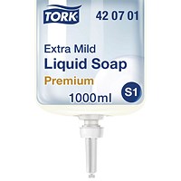 Tork Extra Mild Liquid Soap Refill S1 Non Perfumed 1 Litre (Pack of 6) 420701
