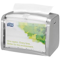 Tork Silver Xpressnap Tabletop Napkin Dispenser