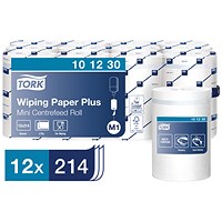 Tork Mini Centrefeed Roll 2-Ply 75m White (Pack of 12) 101230