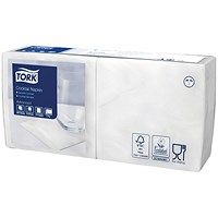 Tork 2-Ply Cocktail Napkins, 240mmx238mm, White, Pack of 200