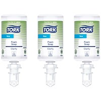 Tork S4 Clarity Foam Hand Wash Cartridge, 1 Litre, Pack of 6 - 3 Pack Saver Bundle
