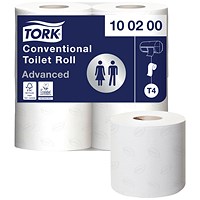 Tork Conventional Toilet Roll 2-Ply 200 Sheets (Pack of 36) 100200