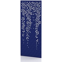 Sch! Acoustic Wall Panel - Blossom - Cobalt Blue