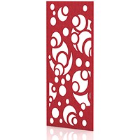 Sch! Acoustic Wall Panel - Bubbles - Poppy Red
