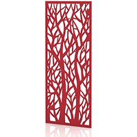 Sch! Acoustic Wall Panel - Forest - Poppy Red