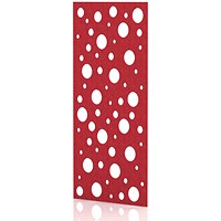 Sch! Acoustic Wall Panel - Polka - Poppy Red