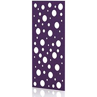 Sch! Acoustic Wall Panel - Polka - Plum Purple