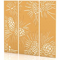 Sch! Acoustic Wall Panel - Pine (3 panels) - Buttercup Yellow