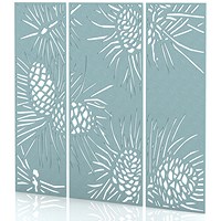 Sch! Acoustic Wall Panel - Pine (3 panels) - Sky Light Blue