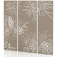 Sch! Acoustic Wall Panel - Pine (3 panels) - Oatmeal Beige
