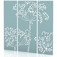 Sch! Acoustic Wall Panel - Wildflower (3 panels) - Sky Light Blue