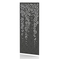 Sch! Acoustic Hanging Wall Panel - Blossom - Graphite Charcoal