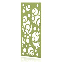 Sch! Acoustic Hanging Wall Panel - Bubbles - Lime Green