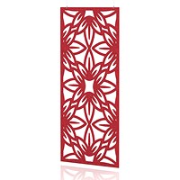 Sch! Acoustic Hanging Wall Panel - Flower - Poppy Red