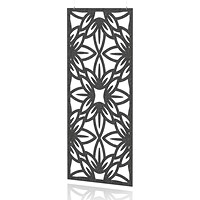 Sch! Acoustic Hanging Wall Panel - Flower - Graphite Charcoal