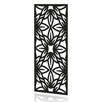 Sch! Acoustic Hanging Wall Panel - Flower - Raven Black