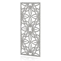 Sch! Acoustic Hanging Wall Panel - Flower - Pebble Light Grey