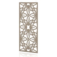 Sch! Acoustic Hanging Wall Panel - Flower - Oatmeal Beige