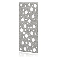Sch! Acoustic Hanging Wall Panel - Polka - Pebble Light Grey