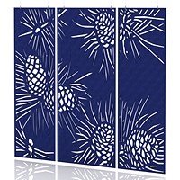 Sch! Acoustic Hanging Wall Panel - Pine (3 panels) - Cobalt Blue