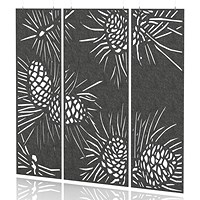 Sch! Acoustic Hanging Wall Panel - Pine (3 panels) - Graphite Charcoal