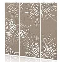Sch! Acoustic Hanging Wall Panel - Pine (3 panels) - Oatmeal Beige
