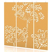 Sch! Acoustic Hanging Wall Panel - Wildflower (3 panels) - Buttercup Yellow