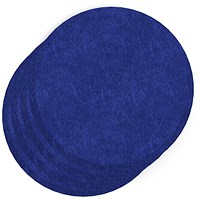 Sch! Acoustic Wall Tile - Set of 4 - Bevelled Edge - Circle - Cobalt Blue