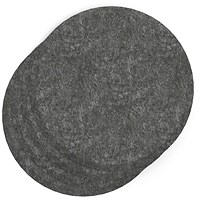 Sch! Acoustic Wall Tile - Set of 4 - Bevelled Edge - Circle - Graphite Charcoal
