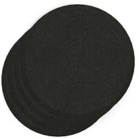 Sch! Acoustic Wall Tile - Set of 4 - Bevelled Edge - Circle - Raven Black