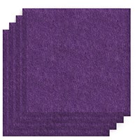 Sch! Acoustic Wall Tile - Set of 4 - Bevelled Edge - Square - Plum Purple