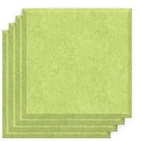 Sch! Acoustic Wall Tile - Set of 4 - Bevelled Edge - Square - Lime Green