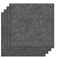 Sch! Acoustic Wall Tile - Set of 4 - Bevelled Edge - Square - Graphite Charcoal