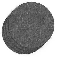 Sch! Acoustic Wall Tile - Set of 4 - Square Edge - Circle - Graphite Charcoal