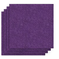Sch! Acoustic Wall Tile - Set of 4 - Square Edge - Square - Plum Purple