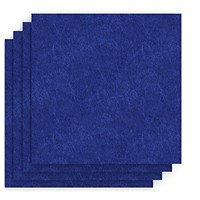Sch! Acoustic Wall Tile - Set of 4 - Square Edge - Square - Cobalt Blue