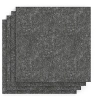 Sch! Acoustic Wall Tile - Set of 4 - Square Edge - Square - Graphite Charcoal