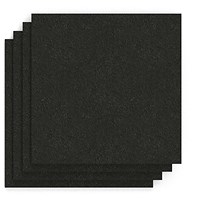 Sch! Acoustic Wall Tile - Set of 4 - Square Edge - Square - Raven Black